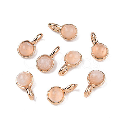 Natural Rose Quartz Charms G-N326-141D-1