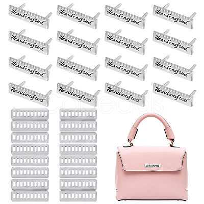 16 Sets Alloy Handcrafted Label DIY-PH0035-74P-1
