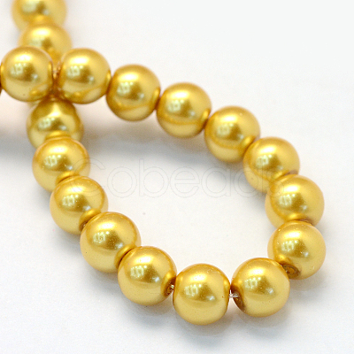 Baking Paint Glass Pearl Bead Strands LS-HY-Q003-5mm-31-1