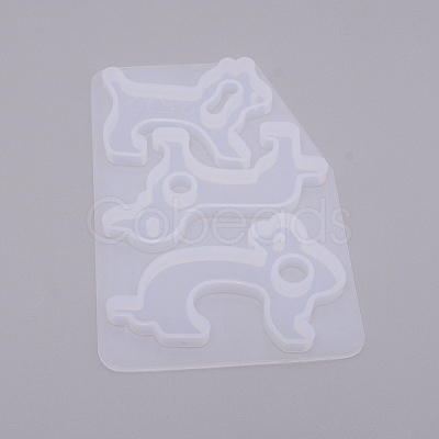 Animal Keychain Silicone Molds LS-DIY-WH0181-58-1