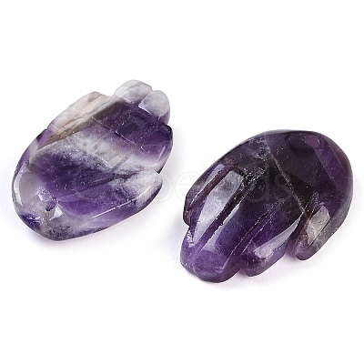 Natural Amethyst Pendants G-K359-03G-1