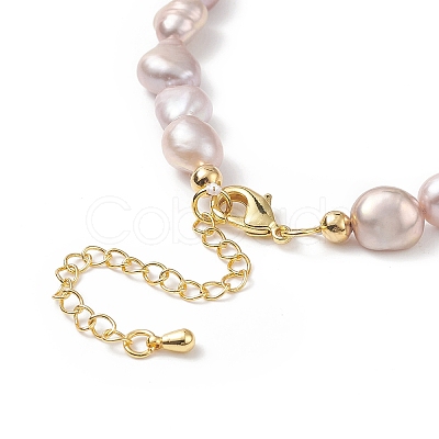 Natural Pearl Beaded Necklaces for Women NJEW-JN04107-02-1