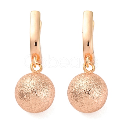 Brass Shimmer Hoop Earrings EJEW-K300-29G-1