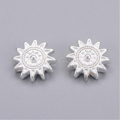 Tibetan Style Alloy Sun Beads TIBEP-GC188-S-RS-1