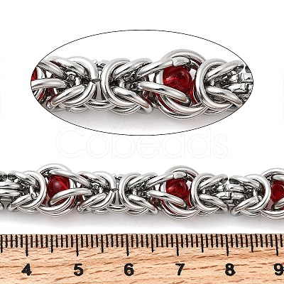 304 Stainless Steel Byzantine Chains CHS-K024-06P-02-1