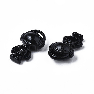 Spray Painted Alloy Pendants PALLOY-T077-163-1