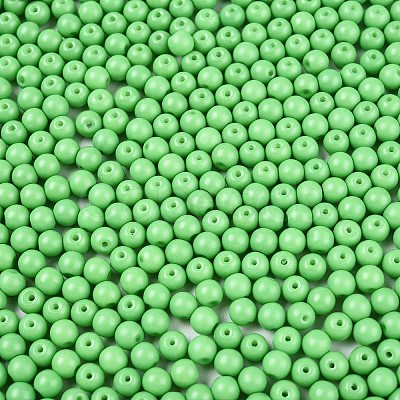 Opaque Baking Paint Glass Beads DGLA-T004-02P-1