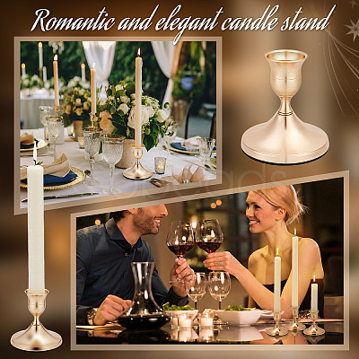 Iron & Aluminium Alloy Candle Holders DJEW-WH0077-09-1