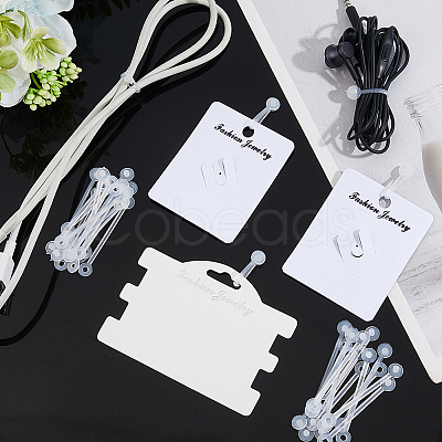 300Pcs PP Plastic Price Tag Chains FIND-FH0011-69A-1