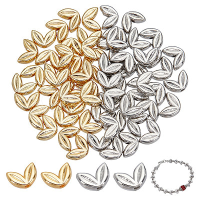 60Pcs 2 Colors Zinc Alloy Spacer Beads FIND-PH0024-15-1