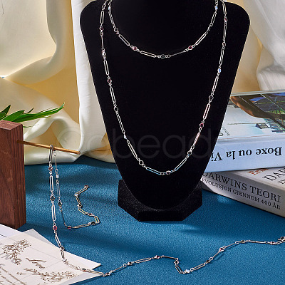 Brass Oval & Flat Round Link Chains CHC-TA0001-23-1