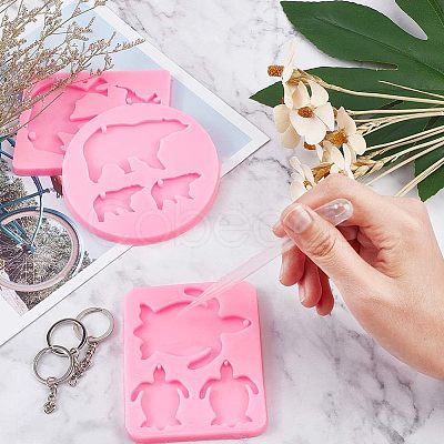 Olycraft DIY Animal Theme Keychain Making Kits DIY-OC0001-52-1