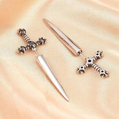 316 Surgical Stainless Stud Earrings EJEW-C160-18-1