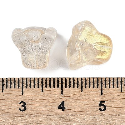 Transparent Spray Paint Glass Beads GLAA-H035-03C-1