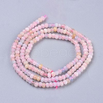 Natural Morganite Beads Strands G-R475-009-1