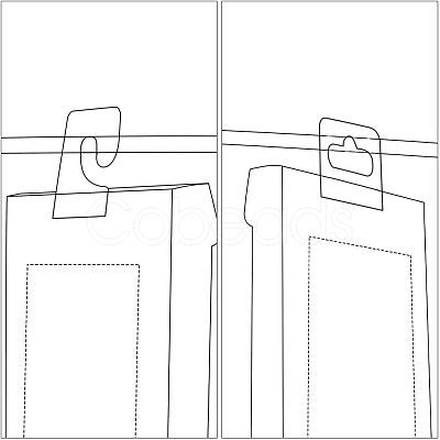 Transparent Self Adhesive Hang Tabs CDIS-NB0001-06-1
