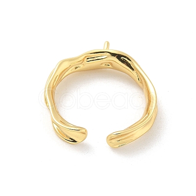 Brass Cup Peg Open Cuff Ring Settings LS-KK-G518-08G-03-1
