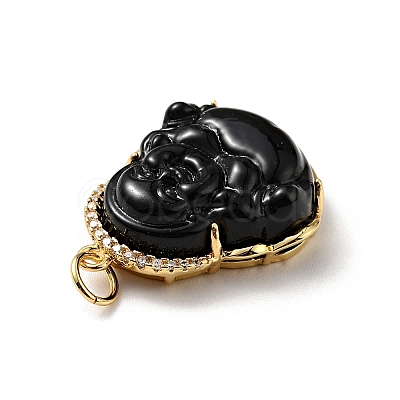 Natural Dyed Jade Pendants KK-C242-06G-1
