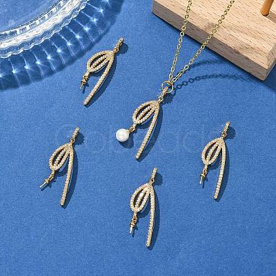 SHEGRACE Brass Micro Pave Cubic Zirconia Peg Bails Pin Pendants XGRQ5F599-815G-1