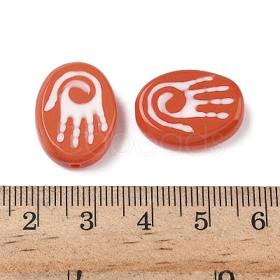 Baking Paint Glass Beads LAMP-D003-06J-1