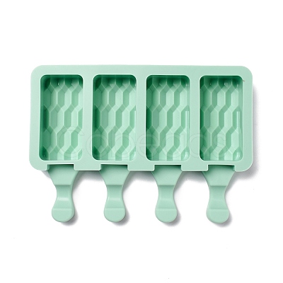 Food Grade DIY Rectangle Ice-cream Silicone Molds DIY-D062-04A-1
