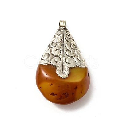 Brass Beeswax Pendant KK-H437-03AS-1