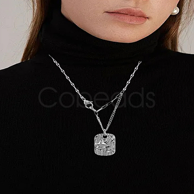 DIY Stainless Steel Dapped Chain Bracelet & Necklaces Making Kits DIY-LP0004-55-1