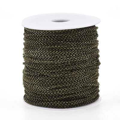 Soldered Brass Coated Iron Rolo Chains CH-S125-08A-AB-1