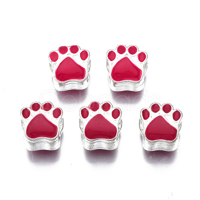 Alloy Enamel European Beads ENAM-N052-24I-1