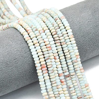 Synthetic ShouShan Stone Beads Strands G-P575-A51-4x2mm-1