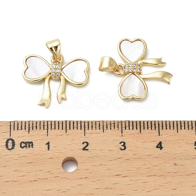 Brass Micro Pave Cubic Zirconia Pendants LS-KK-D384-06G-02-1