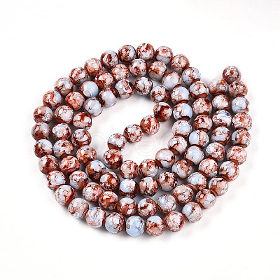 Baking Paint Glass Beads Strands X-DGLA-N003-10mm-A03-1