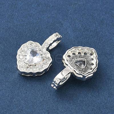 Brass Micro Pave Cubic Zirconia Pendants KK-Z139-05S-03-1