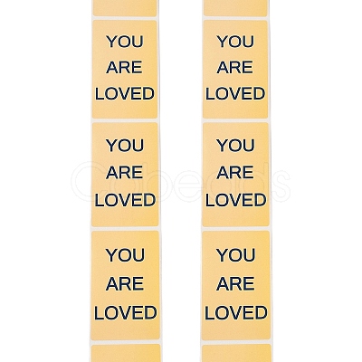 200Pcs Thank You Theme Stickers Roll DIY-M070-01E-1