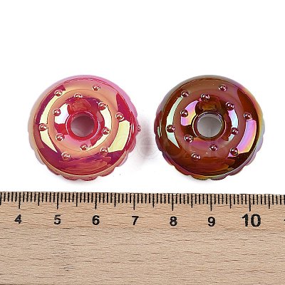 UV Plating Opaque Acrylic Beads MACR-C036-13-1