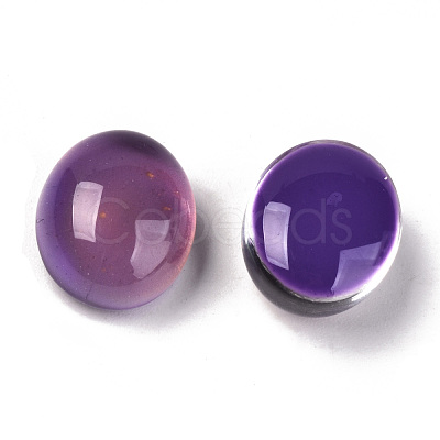 Glass Cabochons GLAA-R218-04-1