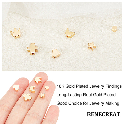 BENECREAT Brass Beads and Alloy Beads KK-BC0001-38G-NF-1