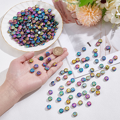 150Pcs 10 Colors Electroplate Glass Beads GLAA-AR0001-79A-1
