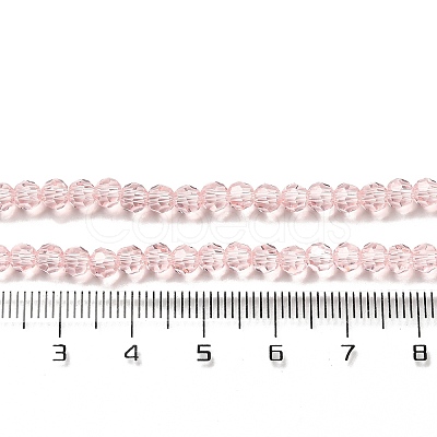 Transparent Glass Beads Strands X-EGLA-A035-T4mm-D20-1