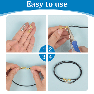 20Pcs 2 Colors Brass Hook and S-Hook Clasps KK-ME0002-92-1