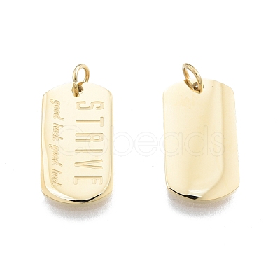 Ion Plating(IP) 304 Stainless Steel Pendants STAS-T060-19G-1