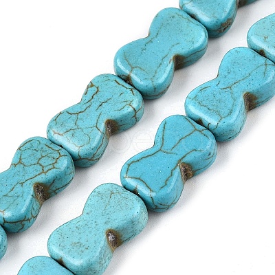 Synthetic Turquoise Beads Strands UNKW-T001-02A-1