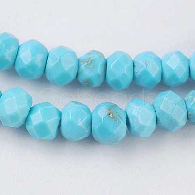 Natural Howlite Beads Strands TURQ-K004-06A-1