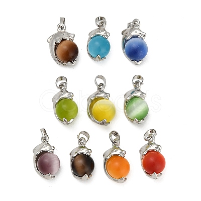 Cat Eye Ball Pendants CE-NH0001-01P-1