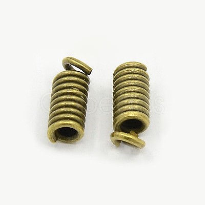 Nickel Free Iron Coil Cord Ends E193Y-NFAB-1