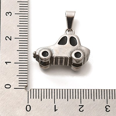 304 Stainless Steel Enamel Pendants STAS-U035-36P-1