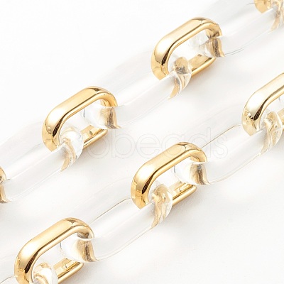 Handmade CCB Plastic Cable Chains AJEW-JB00960-01-1