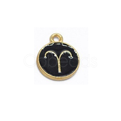 Alloy Enamel Pendants ENAM-S124-01B-08-1