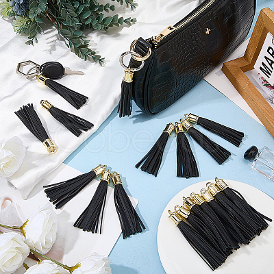 18Pcs PU Imitation Leather Tassel Pendants FIND-CL0001-71A-1