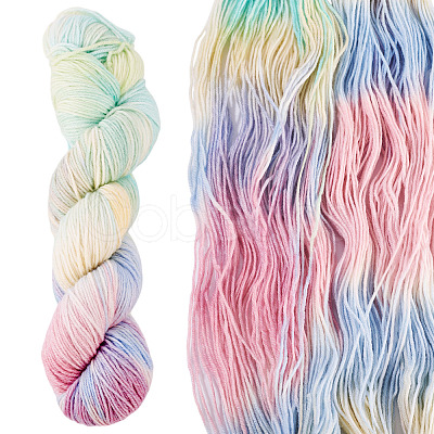 1 Skein Gradient Segment Dyed 80% Wool 20% Acrylic Blended Yarn OCOR-TA0003-02B-1